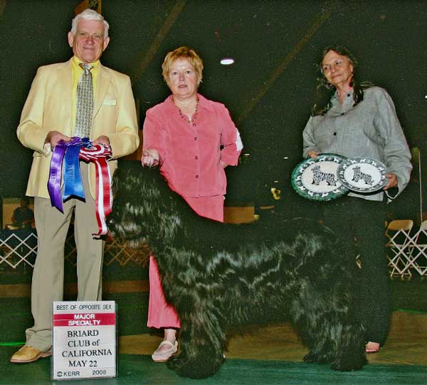 Mac with breeder owner handler Claude Cooper